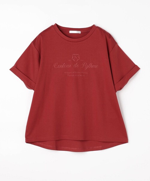 NICOLE white（ニコルホワイト）の「刺繍デザインＴシャツ（Tシャツ/カットソー・レディース・ブラック/レッド/オフホワイト・FREE）」の14枚目の写真