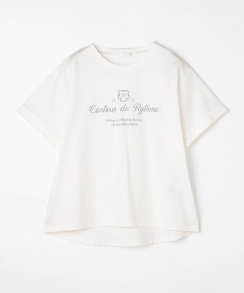 NICOLE white（ニコルホワイト）の「刺繍デザインＴシャツ（Tシャツ/カットソー・レディース・ブラック/レッド/オフホワイト・FREE）」の13枚目の写真