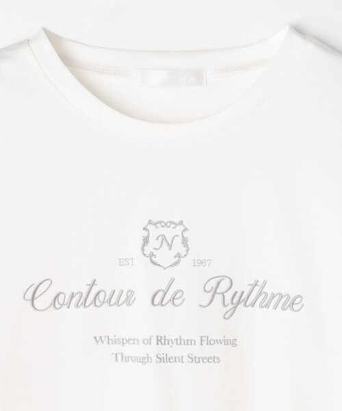 NICOLE white（ニコルホワイト）の「刺繍デザインＴシャツ（Tシャツ/カットソー・レディース・ブラック/レッド/オフホワイト・FREE）」の10枚目の写真