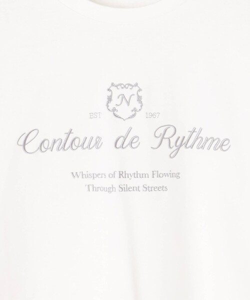 NICOLE white（ニコルホワイト）の「刺繍デザインＴシャツ（Tシャツ/カットソー・レディース・ブラック/レッド/オフホワイト・FREE）」の8枚目の写真