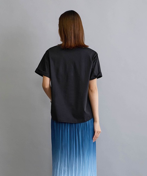 NICOLE white（ニコルホワイト）の「刺繍デザインＴシャツ（Tシャツ/カットソー・レディース・ブラック/レッド/オフホワイト・FREE）」の19枚目の写真