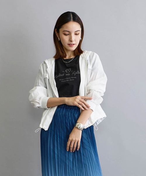 NICOLE white（ニコルホワイト）の「刺繍デザインＴシャツ（Tシャツ/カットソー・レディース・ブラック/レッド/オフホワイト・FREE）」の17枚目の写真