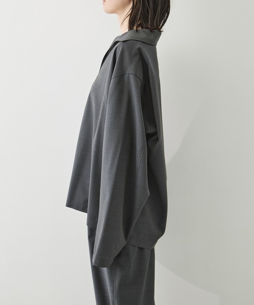 LOEFF（ロエフ）の「[LOEFF/ロエフ]LFU W TORO SKP（シャツ/ブラウス・レディース・ブラック/ダークグレー・1）」の18枚目の写真