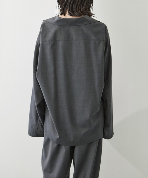 LOEFF（ロエフ）の「[LOEFF/ロエフ]LFU W TORO SKP（シャツ/ブラウス・レディース・ブラック/ダークグレー・1）」の19枚目の写真