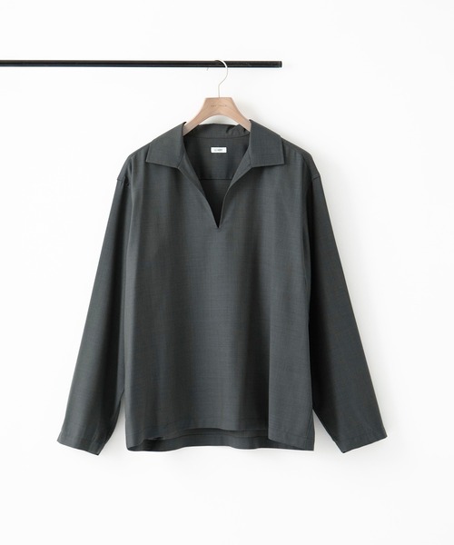 LOEFF（ロエフ）の「[LOEFF/ロエフ]LFU W TORO SKP（シャツ/ブラウス・レディース・ブラック/ダークグレー・1）」の6枚目の写真