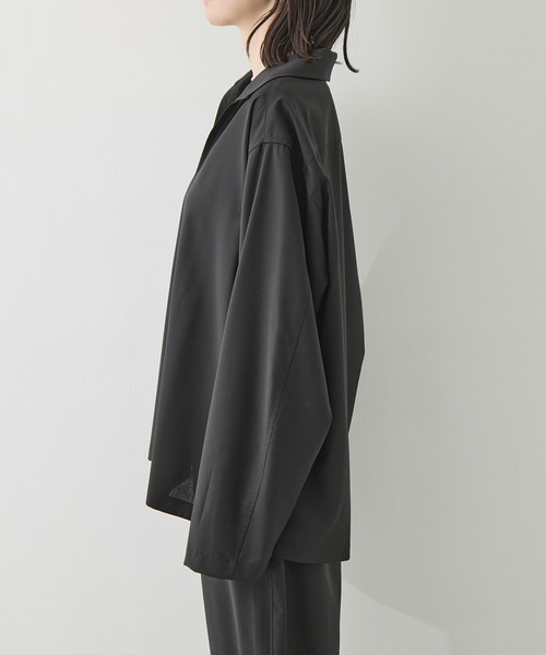 LOEFF（ロエフ）の「[LOEFF/ロエフ]LFU W TORO SKP（シャツ/ブラウス・レディース・ブラック/ダークグレー・1）」の5枚目の写真