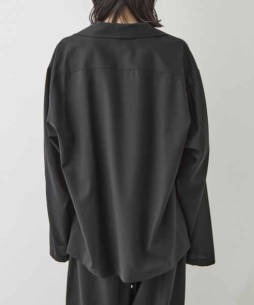 LOEFF（ロエフ）の「[LOEFF/ロエフ]LFU W TORO SKP（シャツ/ブラウス・レディース・ブラック/ダークグレー・1）」の3枚目の写真