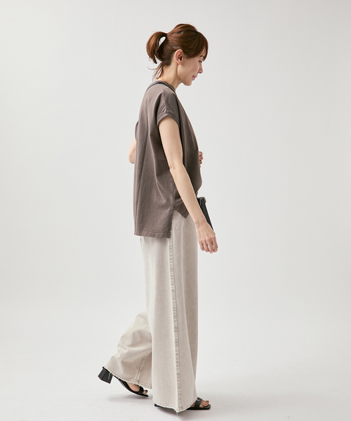 VERMEIL par iena(ヴェルメイユパーイエナ)の「upper hights アッパーハイツ THE BLAIR L85317102/L8G317102(デニムパンツ・レディース・サックスブルー・26/25/24/23)」の5枚目の写真