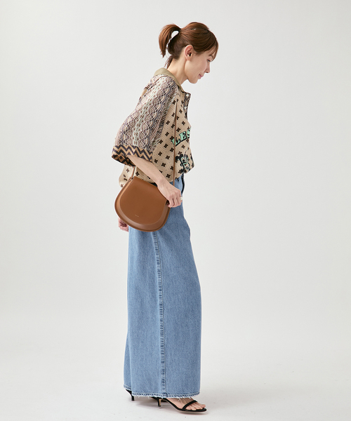 VERMEIL par iena(ヴェルメイユパーイエナ)の「upper hights アッパーハイツ THE BLAIR L85317102/L8G317102(デニムパンツ・レディース・サックスブルー・26/25/24/23)」の9枚目の写真