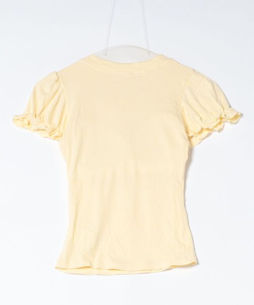 frunco(フランコ)の「【ZOZOTOWN限定】パフスリーブリブTシャツ(Tシャツ/カットソー・レディース・ホワイト/イエロー/ブルー/ブラック・FREE)」の21枚目の写真