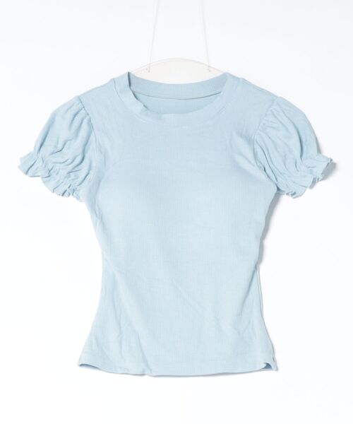 frunco(フランコ)の「【ZOZOTOWN限定】パフスリーブリブTシャツ(Tシャツ/カットソー・レディース・ホワイト/イエロー/ブルー/ブラック・FREE)」の19枚目の写真