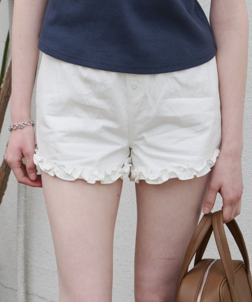 hem frill short pants / ヘムフリルショートパンツ（その他パンツ