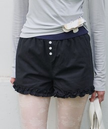 GIUNON | hem frill short pants / ヘムフリルショートパンツ(その他パンツ)