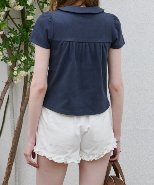 GIUNON(ジウノン)の「hem frill short pants / ヘムフリルショートパンツ(その他パンツ・レディース・ホワイト/ブラック・FREE)」の8枚目の写真