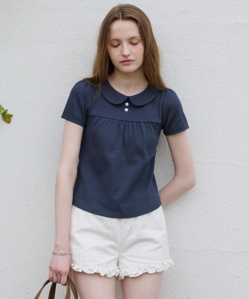 GIUNON(ジウノン)の「hem frill short pants / ヘムフリルショートパンツ(その他パンツ・レディース・ホワイト/ブラック・FREE)」の13枚目の写真