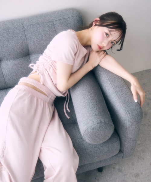 セール】バックレースラメトップス（Tシャツ/カットソー）｜TITTY&CO