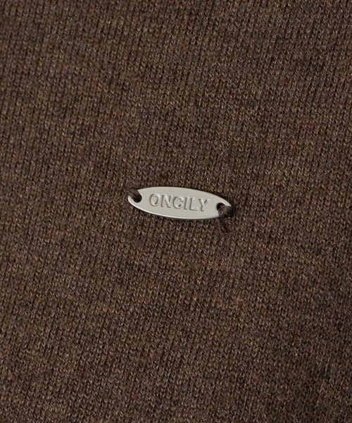 ONCILY（オンシェリー）の「LAYERED  DOUBLE COLLAR KNIT POLO / レイヤードダブル襟ニットポロ（ポロシャツ・メンズ・グレー/ブラック/ブラウン/チャコールグレー・SMALL/LARGE/MEDIUM）」の9枚目の写真