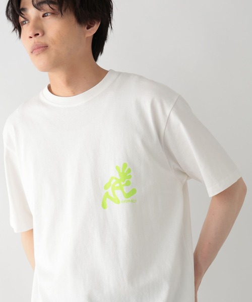 GLOBAL WORK(グローバルワーク)の「GRAMICCI(グラミチ)/ロゴTシャツ/半袖/595914(Tシャツ/カットソー・メンズ・シャーベット/ブラック/ホワイト・MEDIUM/X-LARGE/LARGE/SMALL)」の2枚目の写真