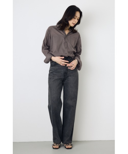 AZUL by moussy(アズールバイマウジー)の「ベーシックコットンシアーシャツ 春服 夏服 秋服 シアートップス 長袖 冷房対策(シャツ/ブラウス・レディース・ライトパープル/ミント/アイボリー/チャコールグレー・SMALL/MEDIUM)」の20枚目の写真