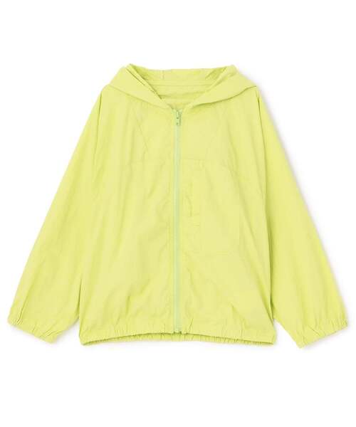 b・ROOM(ビールーム)の「【太陽から守る】【UVカット】【接触冷感】フルジップパーカ【子供服】【キッズ】【男の子】【女の子】(ブルゾン・キッズ・ブラック/ブルーグレー/黄緑系・150cm/110cm/100cm/120cm/130cm/140cm)」の4枚目の写真
