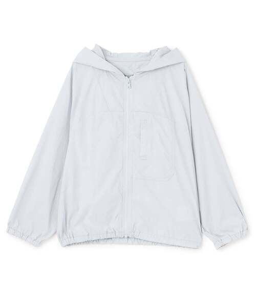 b・ROOM(ビールーム)の「【太陽から守る】【UVカット】【接触冷感】フルジップパーカ【子供服】【キッズ】【男の子】【女の子】(ブルゾン・キッズ・ブラック/ブルーグレー/黄緑系・150cm/110cm/100cm/120cm/130cm/140cm)」の6枚目の写真
