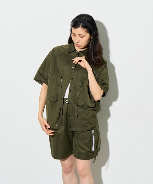 B-DAY STORE(ビーデイストア)の「【B-DAY STORE】ビックポケットシャツ(シャツ/ブラウス・レディース・カーキ/ネイビー・0)」の5枚目の写真