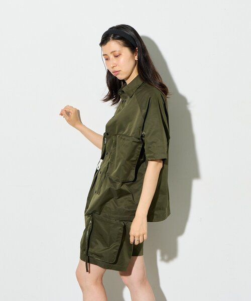 B-DAY STORE(ビーデイストア)の「【B-DAY STORE】ビックポケットシャツ(シャツ/ブラウス・レディース・カーキ/ネイビー・0)」の6枚目の写真