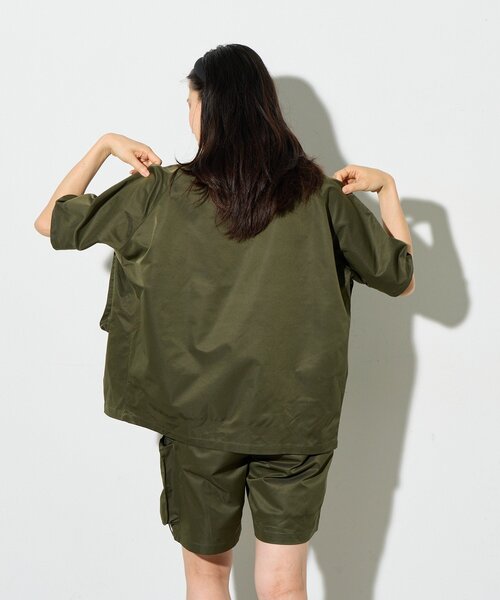 B-DAY STORE(ビーデイストア)の「【B-DAY STORE】ビックポケットシャツ(シャツ/ブラウス・レディース・カーキ/ネイビー・0)」の7枚目の写真