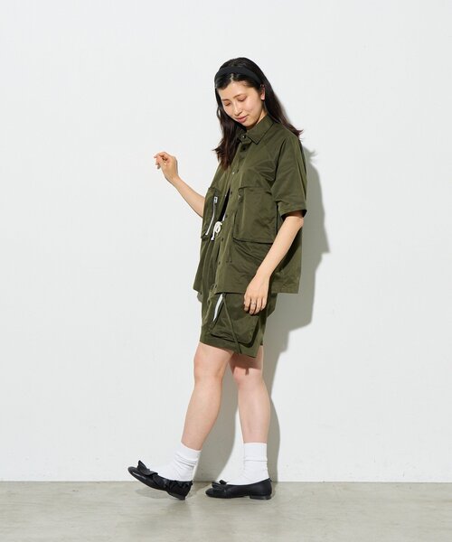 B-DAY STORE(ビーデイストア)の「【B-DAY STORE】ビックポケットシャツ(シャツ/ブラウス・レディース・カーキ/ネイビー・0)」の11枚目の写真