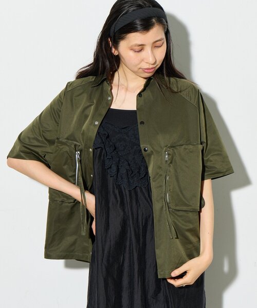B-DAY STORE(ビーデイストア)の「【B-DAY STORE】ビックポケットシャツ(シャツ/ブラウス・レディース・カーキ/ネイビー・0)」の21枚目の写真