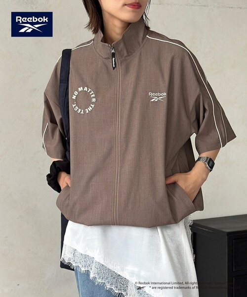Reebok(リーボック)の「【Reebok】半袖トラックジャケット(ブルゾン・レディース・アイボリー/チャコールグレー/ネイビー・MEDIUM/LARGE)」の18枚目の写真