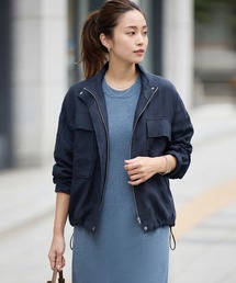 STYLE DELI（スタイルデリ）の「麻混くったりシボ感春夏ブルゾン（ブルゾン）」