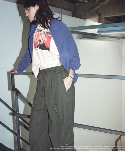 ROSE BUD(ローズバッド)の「(CREOLME)VINTAGE LIKE BIG TOP(Tシャツ/カットソー・レディース・ネイビー/ライトピンク・ONE SIZE)」の3枚目の写真