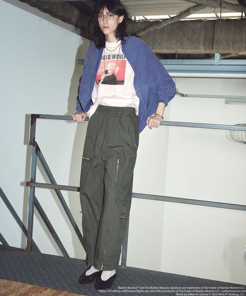 ROSE BUD(ローズバッド)の「(CREOLME)VINTAGE LIKE BIG TOP(Tシャツ/カットソー・レディース・ネイビー/ライトピンク・ONE SIZE)」の4枚目の写真