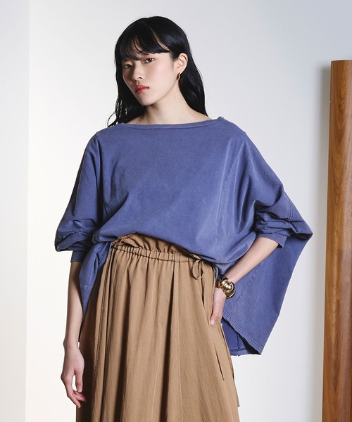 ROSE BUD(ローズバッド)の「(CREOLME)VINTAGE LIKE BIG TOP(Tシャツ/カットソー・レディース・ネイビー/ライトピンク・ONE SIZE)」の6枚目の写真