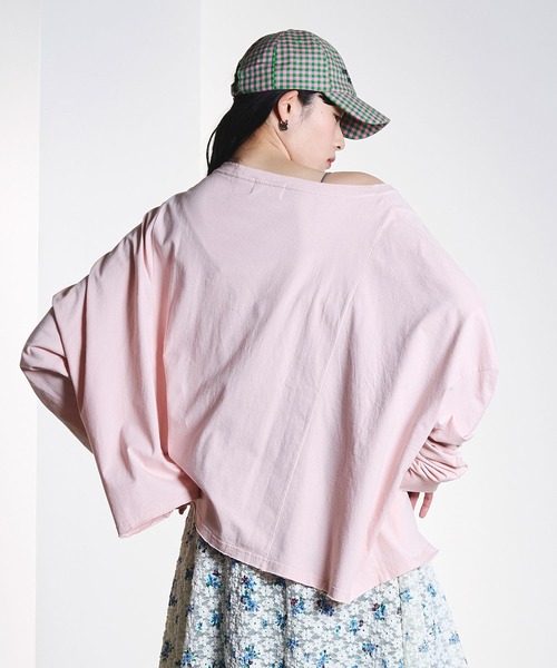 ROSE BUD(ローズバッド)の「(CREOLME)VINTAGE LIKE BIG TOP(Tシャツ/カットソー・レディース・ネイビー/ライトピンク・ONE SIZE)」の15枚目の写真