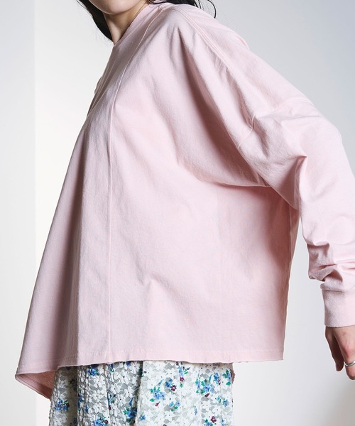 ROSE BUD(ローズバッド)の「(CREOLME)VINTAGE LIKE BIG TOP(Tシャツ/カットソー・レディース・ネイビー/ライトピンク・ONE SIZE)」の22枚目の写真