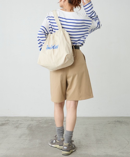 BONLECILL Marche(ボンルシールマルシェ)の「【BONLECILL Marche】《A4収納》HOLIDAYロゴトートバッグ(トートバッグ・レディース・レッド/ブルー/イエロー/アイボリー・FREE)」の11枚目の写真