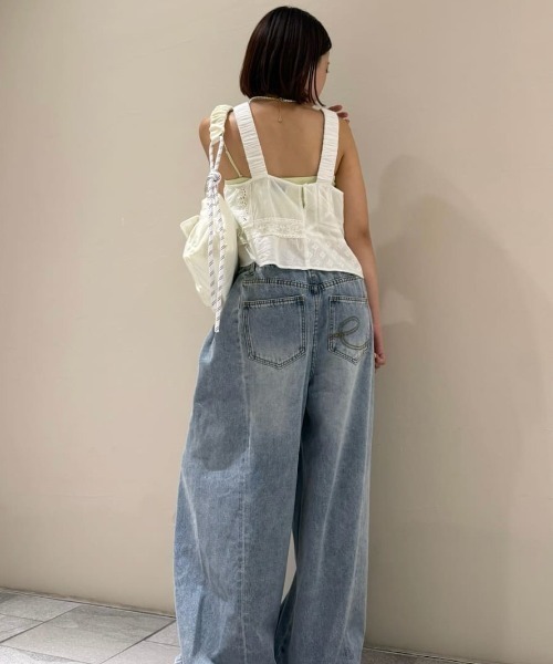 emmi(エミ)の「コットンパッチワークビスチェ(その他トップス・レディース・ブラック/ホワイト・F)」の18枚目の写真