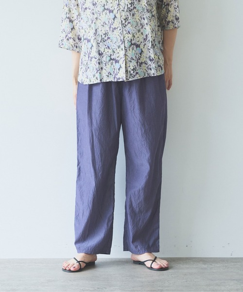 yuni(ユニ )の「Cotton cupra product dye pettit pants(その他パンツ・レディース・ダークブラウン/ピンク/ブラック/パープル・FREE)」の4枚目の写真