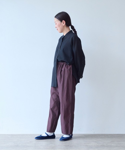 yuni(ユニ )の「Cotton cupra product dye pettit pants(その他パンツ・レディース・ダークブラウン/ピンク・FREE)」の6枚目の写真
