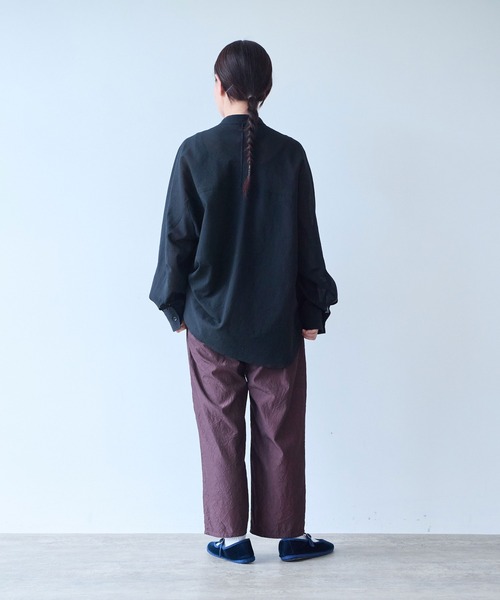 yuni(ユニ )の「Cotton cupra product dye pettit pants(その他パンツ・レディース・ダークブラウン/ピンク・FREE)」の7枚目の写真