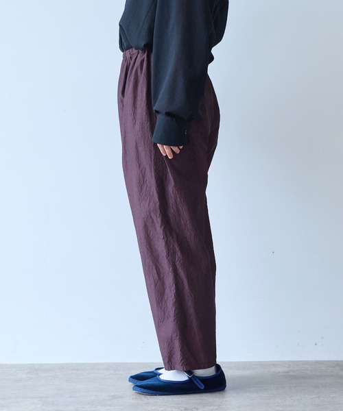 yuni(ユニ )の「Cotton cupra product dye pettit pants(その他パンツ・レディース・ダークブラウン/ピンク・FREE)」の13枚目の写真
