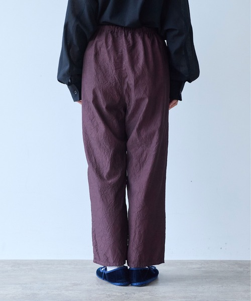 yuni(ユニ )の「Cotton cupra product dye pettit pants(その他パンツ・レディース・ダークブラウン/ピンク・FREE)」の14枚目の写真