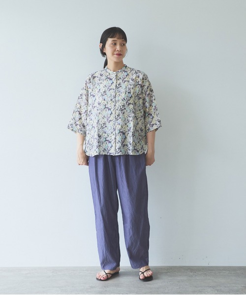 yuni(ユニ )の「Cotton cupra product dye pettit pants(その他パンツ・レディース・ダークブラウン/ピンク/ブラック/パープル・FREE)」の22枚目の写真