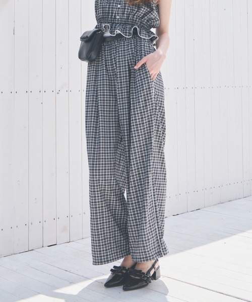 Heather(ヘザー)の「レースワイドイージーパンツ 814372(その他パンツ・レディース・ブラック系その他/ホワイト系その他・FREE)」の1枚目の写真