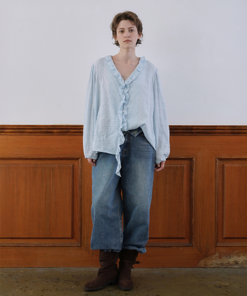 WITHOUT SUMMER(ウィズアウトサマ)の「マイルドデニムパンツ(デニムパンツ・レディース・その他・MEDIUM/SMALL)」の1枚目の写真