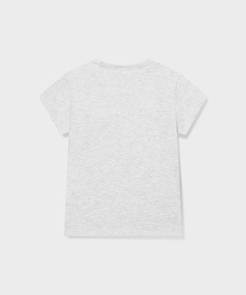 GRUNDEN(グルンデン)の「BEADED LOGO T-SHIRT (LIGHT GREY)_G26BWJTS01(Tシャツ/カットソー・レディース・その他・OS)」の2枚目の写真
