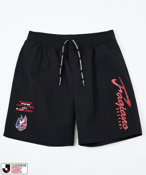 FREAK'S STORE(フリークスストア)の「J.LEAGUE×FREAK'S STORE 別注 SUPPORTERS NYLON SHORTS 【ファジアーノ岡山】(その他パンツ・メンズ・チャコールグレー/ブラック・SMALL/MEDIUM/LARGE)」の2枚目の写真