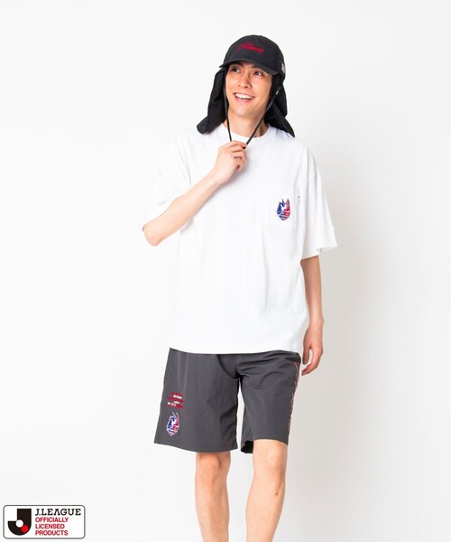 FREAK'S STORE(フリークスストア)の「J.LEAGUE×FREAK'S STORE 別注 SUPPORTERS NYLON SHORTS 【ファジアーノ岡山】(その他パンツ・メンズ・チャコールグレー/ブラック・SMALL/MEDIUM/LARGE)」の5枚目の写真